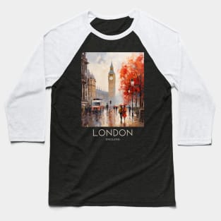 An Impressionist Painting of London - England Baseball T-Shirt